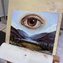 My project for course: Oil Painting: Create Surreal Landscapes. Fine Arts, Painting, and Oil Painting project by wipetty - 04.03.2023