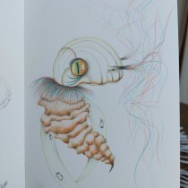 Mi proyecto del curso: Sketchbook de naturaleza fantástica: dibuja criaturas de otro mundo. Desenho a lápis, Desenho, Pintura em aquarela, Sketchbook e Ilustração naturalista projeto de tresartistas - 16.04.2023