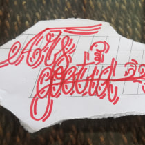 Mi proyecto del curso: Tatuaje a mano alzada de letras cursivas. Lettering, and Tattoo Design project by Maximiliano Andrés Gutiérrez Guzmán - 04.26.2023