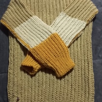 Mi proyecto del curso: Crochet: crea prendas con una sola aguja. Moda, Design de moda, Tecido, DIY, Crochê, e Design têxtil projeto de Claudia Sanhueza Oyarce - 03.05.2023