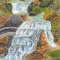 My project for course: Painting Realistic Watercolor Landscapes. Un projet de Beaux Arts, Peinture, Esquisse , Aquarelle et Illustration naturaliste de Gerry Agerbek - 06.05.2023