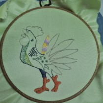 My first projects for course: Embroidery Techniques: Illustrating with Needle and Thread. Arts, Crafts, Creativit, Embroider, Textile Illustration, and Fiber Arts project by Valerie Suwanseree - 05.12.2023