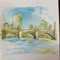 My project for course: Urban Sketching: Create Expressive Cityscapes. Painting, Sketching, Drawing, Watercolor Painting, Sketchbook & Ink Illustration project by kearatwist - 05.15.2023