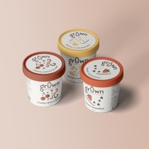 My project for course: Typography Design for Brand Storytelling: Grown Ice-creamery. Br, ing, Identit, Graphic Design, T, pograph, Stor, telling, T, pograph, and Design project by Hannah - 05.15.2023