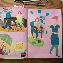 Mijn project van de cursus: Karaktercreatie vanuit observatietekeningen. Illustration, Character Design, Drawing, and Sketchbook project by Anna Garssen - 05.20.2023