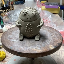 My project for course: Ceramic Character Design: Explore Color and Texture. Character Design, Arts, Crafts, Fine Arts, Sculpture, and Ceramics project by Pauline Anderson Anderson - 05.20.2023