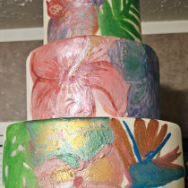 My project for course: Floral Cake Design: Paint with Cocoa Butter. Artesanato, Culinária, Pintura, DIY, Artes culinárias, Lifest, e le projeto de Melissa Driscal - 18.05.2023