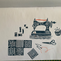 My project for course: Carved Stamps for Illustrated Compositions. Un proyecto de Ilustración tradicional, Artesanía, Bellas Artes y Estampación de esmereldasunset - 25.05.2023