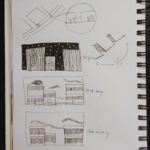 My project for course: Architectural Sketching: Thinking with Pen and Paper. Un proyecto de Arquitectura, Bocetado, Dibujo, Ilustración arquitectónica, Sketchbook y Diseño de espacios de Ahmed Kamara - 27.05.2023