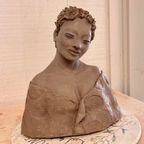 My project for course: Introduction to Clay Figurative Sculpture. I’ve named her The Inner Pilgrim. Un proyecto de Bellas Artes y Escultura de hodilmb - 23.05.2023