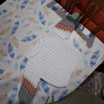 Mi proyecto del curso: Crochet: crea prendas con una sola aguja. Un proyecto de Moda, Diseño de moda, Tejido, DIY, Crochet y Diseño textil de Evelyn Natalia Acosta - 29.05.2023