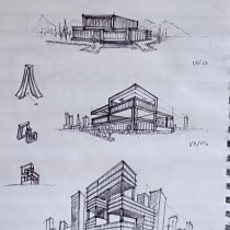 A few sketches after taking the course: Architectural Sketching: Thinking with Pen and Paper. Projekt z dziedziny  R, sunek architektoniczn, Sketchbook i Projektowanie przestrzeni użytkownika somto20 - 02.06.2023