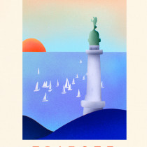 My project for course: Trieste, Italy, postcard Ein Projekt aus dem Bereich Traditionelle Illustration und Digitale Illustration von Agnes Laszlo - 02.06.2023