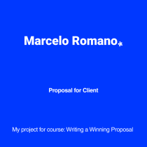 My project for course: Writing a Winning Proposal. Design Management, and Business project by romanohmarcelo - 06.15.2023