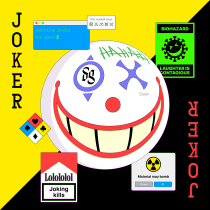 Joking Kills. Design, Advertising, Art Direction, Graphic Design, Creativit, and Digital Illustration project by Daniel Gold - 06.23.2023