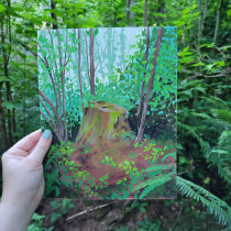 My project for course: Landscape Painting with Gouache for Beginners. Fine Arts, Painting, Naturalistic Illustration, and Gouache Painting project by alyssaross13 - 06.29.2023