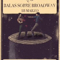 Cartel concierto Balas sobre Broadway + Q3. Un proyecto de Publicidad, Bellas Artes y Diseño de carteles de Julio de Soto Ramos - 05.07.2023