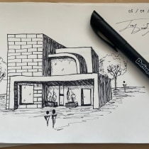 Mi proyecto del curso: Sketching para arquitectura: imagina con papel y pluma. Un proyecto de Arquitectura, Bocetado, Dibujo, Ilustración arquitectónica, Sketchbook y Diseño de espacios de juanda.florezm - 05.07.2023
