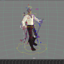 My project for course: Rigging: Body Articulation of a 3D Character. 3D, Rigging, Animação de personagens, e Animação 3D projeto de Adrian Cunille - 13.06.2023