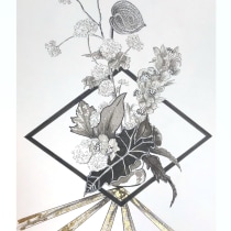 My project for course: Contemporary Botanical Illustration with Ink. Un progetto di Illustrazione tradizionale, Disegno artistico, Illustrazione botanica e Illustrazione con inchiostro di Coralie - 16.07.2023