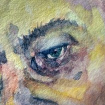 Mi Proyecto del curso: Caricatura en acuarela. Traditional illustration, Watercolor Painting, Portrait Illustration, and Portrait Drawing project by Daniela Callegari - 07.06.2020