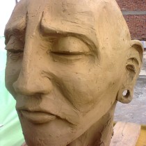 Mi proyecto del curso: Retrato en barro: modela un rostro a escala real. Un projet de Beaux Arts , et Sculpture de Hector Hernandez - 30.07.2023