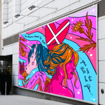 Scottish Mural. Un proyecto de Pintura, Arte urbano, Ilustración digital, Pintura acrílica y Pintura decorativa de Sara Kuzma - 06.08.2023