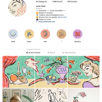 My project for course: Creating an Illustration Portfolio on Instagram. Projekt z dziedziny Ilustracja c, frowa, Zarządzanie portfolio, Zarządzanie, Produkt i wność użytkownika Jutta Török - 14.08.2023