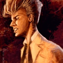 David Bowie. Character Design, Comic, and Drawing project by Erick Xavier Rumiche Gayoso - 08.15.2023