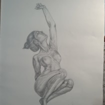 Mi proyecto del curso: Dibujo de la figura humana en movimiento. Fine Arts, Sketching, Pencil Drawing, Drawing, and Realistic Drawing project by Angélica Botero - 09.03.2023