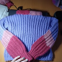 Mi proyecto del curso: Crochet: crea prendas con una sola aguja. Fashion, Fashion Design, Fiber Arts, DIY, Crochet, and Textile Design project by arantxa.remacha - 09.05.2023