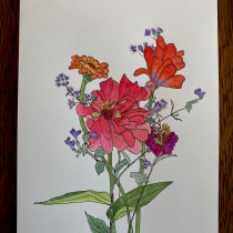 My project for course: Botanical Sketchbooking: A Meditative Approach. Traditional illustration, Sketching, Drawing, Watercolor Painting, Botanical Illustration, and Sketchbook project by Laurie Moxley - 09.22.2023