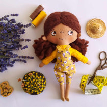 My project for course: Fabric Dolls: Design and Content Creation. Arts, Crafts, To, Design, Social Media, Mobile Photograph, Product Photograph, Sewing, Instagram Photograph, Patternmaking, and Dressmaking project by hurajova.petra - 09.25.2023