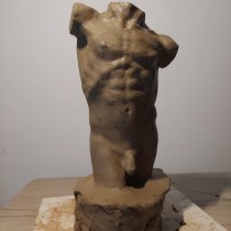 Meu projeto do curso: Modelagem de bustos com argila. Artes plásticas, e Escultura projeto de petrospessoa - 05.10.2023