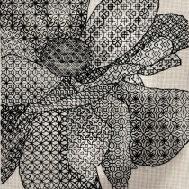 My project for course: Introduction to Blackwork Embroidery. Embroider, Textile Illustration, and Textile Design project by elizabethb128 - 10.04.2023