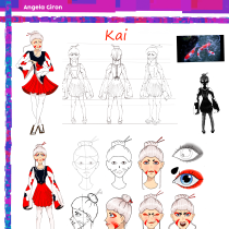 Mi proyecto del curso: Diseño de ropa 3D con Marvelous Designer para el personaje Kai. Hice también una animación (https://youtu.be/4daNDV_KqT4)  Angela Girón 2023. Een project van 3D,  3D-modellering, 3D-karakterontwerp y  3D-ontwerp van angelagiron27 - 11.10.2023