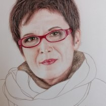 My project for course: Realistic Portrait with Coloured Pencils. Traditional illustration, Fine Arts, Pencil Drawing, Drawing, Portrait Illustration, Portrait Drawing, Realistic Drawing, Artistic Drawing, and Colored Pencil Drawing project by Judit Gellerd - 11.02.2023
