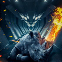 The last Rhino. Un progetto di Fotografia, Postproduzione fotografica, Ritocco fotografico, Fotografia digitale, Fotografia artistica e Fotomontaggio di Bryan Rivera - 18.11.2023