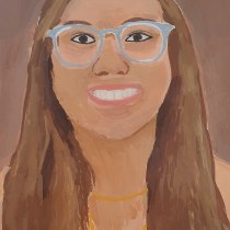 My project for course: Female Portraiture with Acrylics. Un proyecto de Pintura, Ilustración de retrato y Pintura acrílica de Ricardo Portella - 22.11.2023