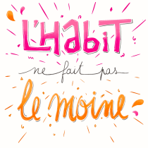 Mon projet du cours : Initiation au lettering manuel : composition de lettres colorées. Un progetto di Lettering, Brush Painting, H e lettering di Nathalie Latrille - 05.12.2023