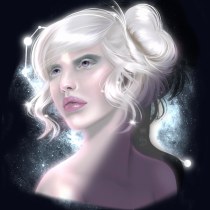 My project for course: Digital Fantasy Portraits with Photoshop. Traditional illustration, Drawing, Digital Illustration, Portrait Illustration, Portrait Drawing, Digital Drawing, and Digital Painting project by Vittoria Condorelli - 12.13.2023