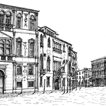 My project for course: Urban Architectural Sketching with Ink - Grand Canal, Venice. Traditional illustration, Sketching, Drawing, Architectural Illustration & Ink Illustration project by hillmountcherry - 12.17.2023