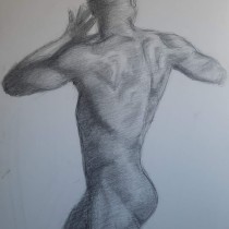 Mi proyecto del curso: Dibujo de la figura humana en movimiento. Fine Arts, Sketching, Pencil Drawing, Drawing, and Realistic Drawing project by pmartind - 12.31.2023