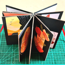 Peaces - My project for course: Bookbinding of Your Artwork without Folds. Un proyecto de Artesanía, Bellas Artes, Encuadernación y DIY de Belister Paulino - 09.01.2024