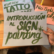 Mi proyecto del curso: Introducción al sign painting. Lettering, e Brush Painting projeto de wasabi tacos - 13.01.2024