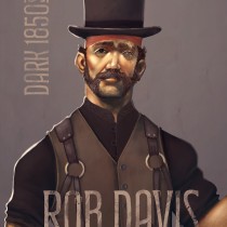 Rob Davis - Dark 1850s. Ilustração tradicional, Design de personagens, Ilustração digital, Videogames, Concept Art, e Design de videogames projeto de Tomáš SMOT Svoboda - 14.01.2024