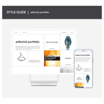 STYLE GUIDE | EDITORIAL PORTFOLIO. UX / UI, Mobile Design, App Design, and Digital Product Design project by Marcos Ripalda - 01.17.2024