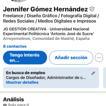 Mi proyecto del curso: LinkedIn: construye tu marca personal. Br, ing, Identit, Social Media, and Digital Marketing project by Jennifer Gómez - 01.17.2024