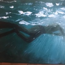 My project for course: Oil Painting: Water and the Human Figure. Artes plásticas, Pintura, Pintura a óleo, e Desenho anatômico projeto de heleen.dijkstrano - 18.01.2024