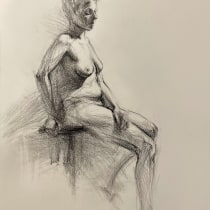 My project for course: Fundamentals of Figure Drawing with Charcoal. Un proyecto de Bellas Artes, Dibujo, Dibujo realista y Dibujo anatómico de Beata Stolarska - 17.01.2024